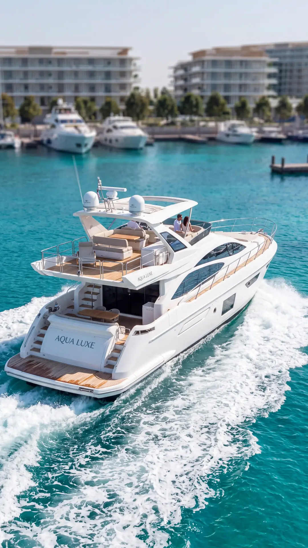 A yacht cruising near The Bristol Hotel & Residences